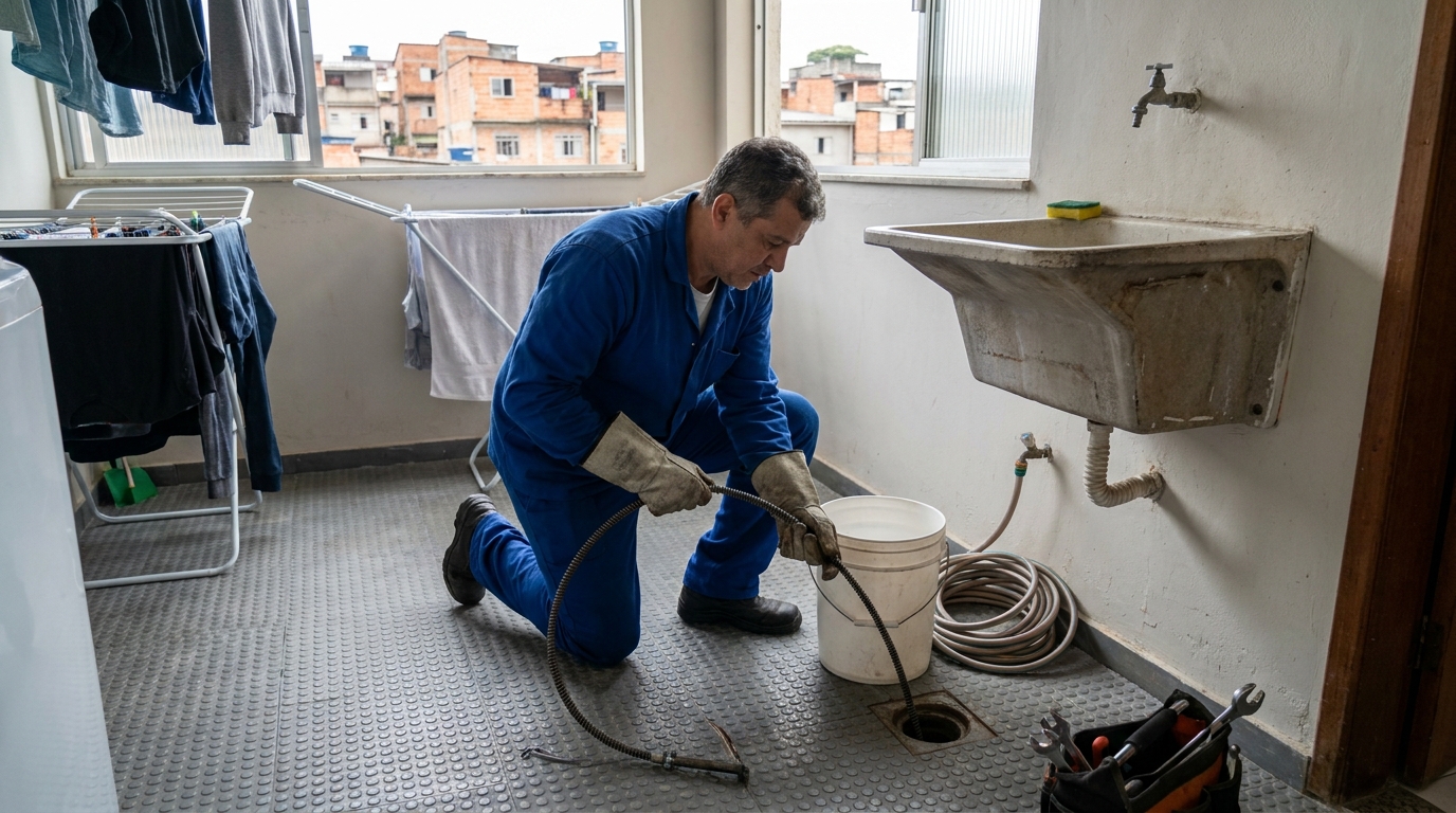 Desentupimento de Ralos Externos em Ipsep, Recife‑PE